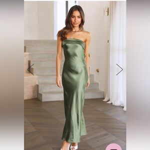 Satin maxi dress